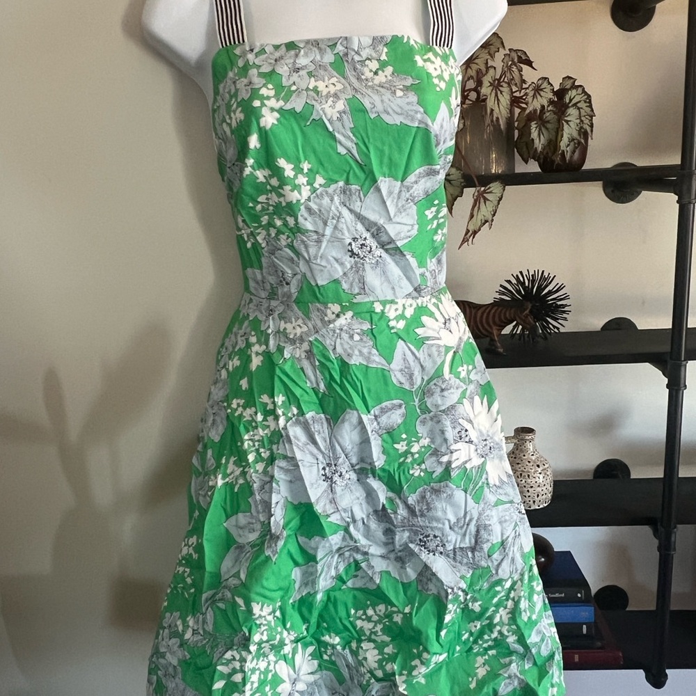 Tuckernuck Green Floral Backless Dress